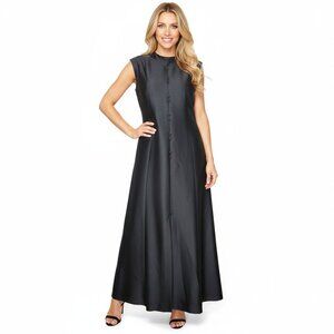 Vintage DuRite 60s Black Evening Dress Sleeveless Full Length Union Made Toronto